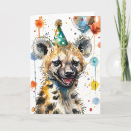 Verjaardag Hyena Kaart