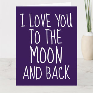 VERJAARDAG I LOVE YOU TOT DE MAAN EN WEER KAARTEN