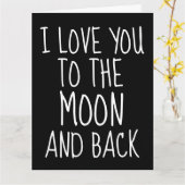 VERJAARDAG I LOVE YOU TOT DE MAAN EN WEER KAARTEN (Gele Bloem)