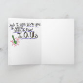 Verjaardag I.O.U. Kaart (Binnen)