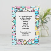 Verjaardag Ice Cream Cone en Popsicle Doodles Kaart (Staand voorkant)