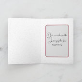 Verjaardag Ierse setter die in sneeuw loopt Kaart (Binnen)