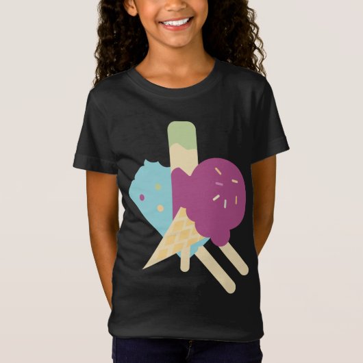 Verjaardag ijs  t-shirt (Voorkant)