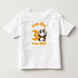 Verjaardag Ik ben de 3-jarige - Schattige Happy Do Kinder Shirts