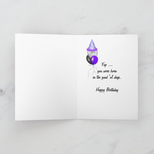 Verjaardag in 1954 kaart (Binnen)