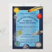 Verjaardag in de Editable Outer Space Kaart (Voorkant)