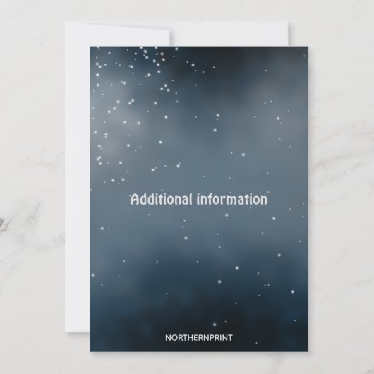 Verjaardag in de Editable Outer Space Kaart (Achterkant)