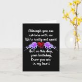 Verjaardag in de hemel Overdosis Awareness Angelve Kaart (Gele Bloem)