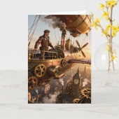 Verjaardag in de lucht kaart (Gele Bloem)