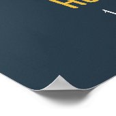 Verjaardag in de ruimte Galaxy Sun Moon Stars Plan Poster (Hoek)