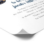 Verjaardag in de ruimte Galaxy Sun Moon Stars Plan Poster (Hoek)