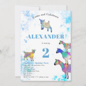 Verjaardag in de Waterverf Kaart (Voorkant)