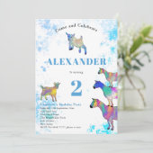 Verjaardag in de Waterverf Kaart (Staand voorkant)