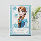 Verjaardag in het thema Frozen Kaart (Staand voorkant)