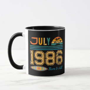 Verjaardag in juli aangepast jaar mok