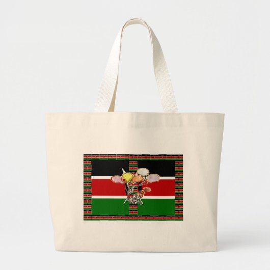 Verjaardag in Kenia Grote Tote Bag (Voorkant)