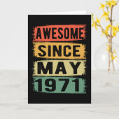 Verjaardag in mei geboren in 1971 kaart (Gele Bloem)