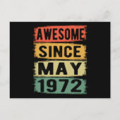 Verjaardag in mei Geboren in 1972 Briefkaart (Voorkant)