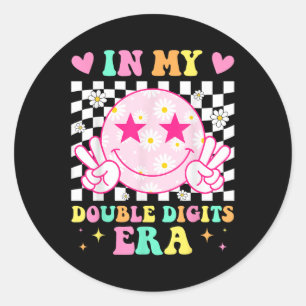 Verjaardag in mijn dubbelcijferige tijdperk Happy  Ronde Sticker