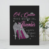 Verjaardag | In november werd een koningin geboren Aankondiging (Staand voorkant)