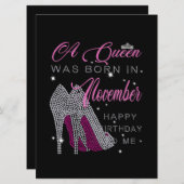Verjaardag | In november werd een koningin geboren Aankondiging (Voorkant / Achterkant)
