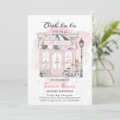 Verjaardag in Parijs Theepartij in Parijse Café Ve Kaart (Staand voorkant)