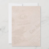 Verjaardag in unieke krantenstijl kaart (Achterkant)