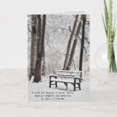 Verjaardag in winter feestdagen kaart (Voorkant)