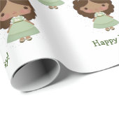 Verjaardag inpakpapier voor meisjes (Rol Hoek)