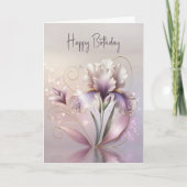 Verjaardag Iris Bloem met Gouden Etsen Kaart (Voorkant)