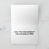 VERJAARDAG IS "IETS OM OVER TE MOEIEN" KAART (Binnen)