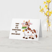 VERJAARDAG IS "IETS OM OVER TE MOEIEN" KAART (Gele Bloem)