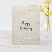 Verjaardag Ivoor Abstract gestructureerd ontwerp Kaart (Gele Bloem)