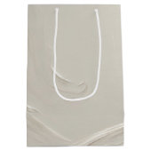 Verjaardag Ivoor Abstract gestructureerd ontwerp Medium Cadeauzakje (Achterkant)