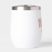 Verjaardag Jaar, aangepaste roze trendy typografie (Voorkant)