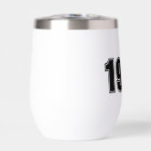 Verjaardag Jaar, aangepaste zwarte trendy typograf (Voorkant)