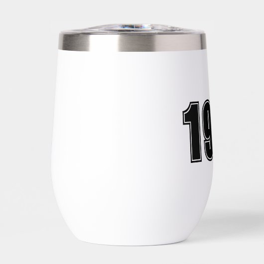 Verjaardag Jaar, aangepaste zwarte trendy typograf (Voorkant)