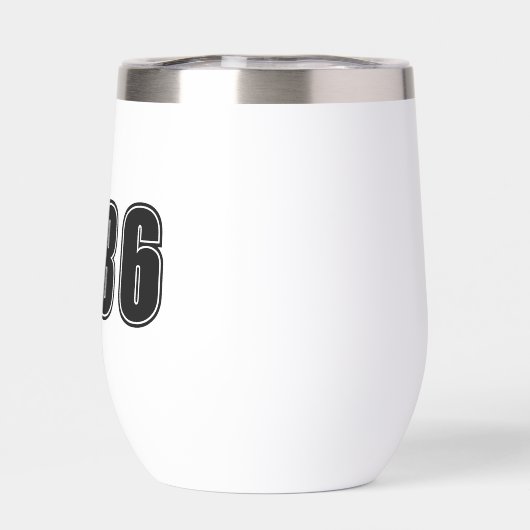 Verjaardag Jaar, aangepaste zwarte trendy typograf (Achterkant)