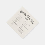 Verjaardag Jaar Trivia Game Party Servetten (Hoek)