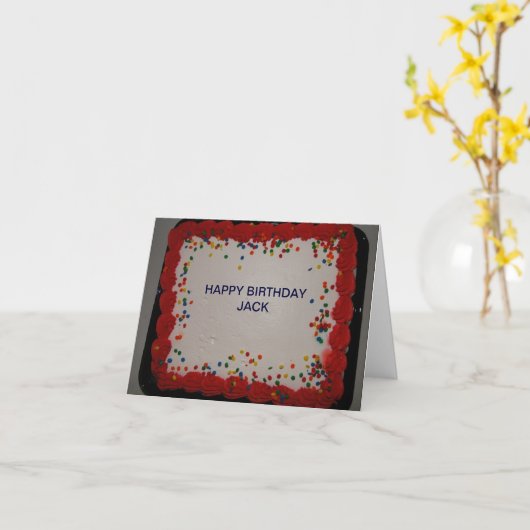 Verjaardag, Jack Kaart (Gele Bloem)