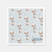 Verjaardag Jack Russell Dog Party Pet Persoonlijk Servet (Voorkant)