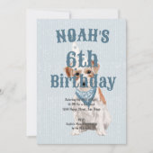 Verjaardag Jack Russell Hond Leeftijd Blauw Verjaa Kaart (Voorkant)