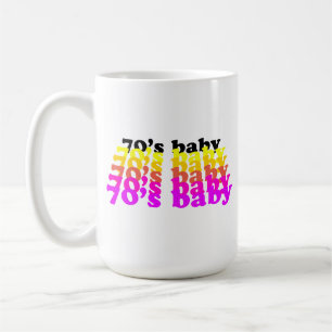Verjaardag jaren 70 70'S baby grappig cadeau gebor Koffiemok