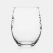 Verjaardag JAREN IN DE MAAK Gepersonaliseerd Wijnglas Zonder Voet (Links)