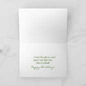 VERJAARDAG - Je bent uniek - Pinda's / Pistache Kaart (Binnen)