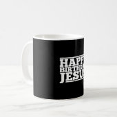 Verjaardag Jezus Kerstmis Koffiemok (Voorkant links)