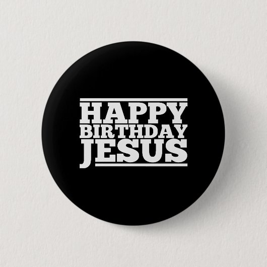 Verjaardag Jezus Kerstmis Ronde Button 5,7 Cm (Voorkant)
