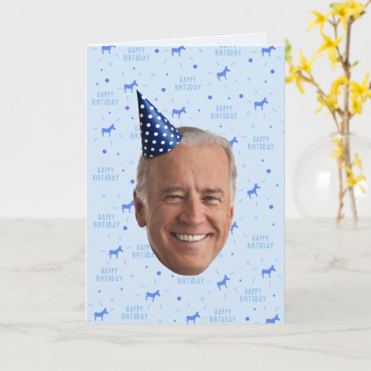 VERJAARDAG JOE BIDEN KAART (Gele Bloem)