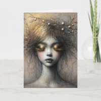 Verjaardag jonge vrouw met gouden wimpers