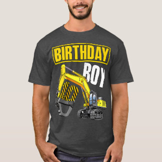 Verjaardag Jongen 10e Voertuig 10 Jaar Bouw T-shirt